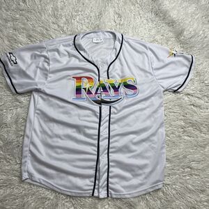 Tampa Bay Rays Jersey Pride Baseball Promotional Match Up LGBTQ Size XL